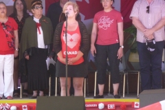 2019 main stage with the  singing of our anthem