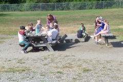 2019 - the kids were hungry & happy to devour our pancakes